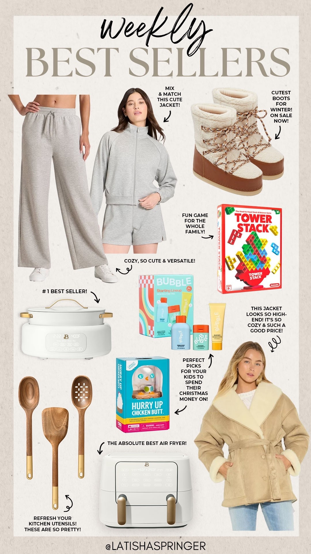 Last week’s best sellers!

#bestsellers

Best sellers. Target finds. Target new arrivals. Target matching lounge set. Walmart finds. Walmart home. Walmart kitchen essentials  

#LTKHome #LTKSeasonal #LTKFindsUnder100