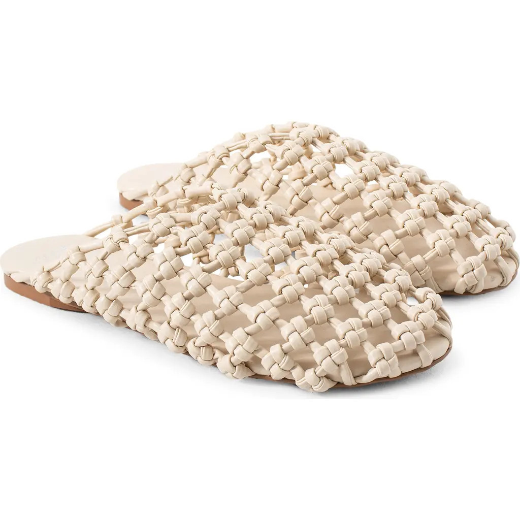Jelavu Giselle Woven Mule in Bone at Nordstrom, Size 5Us | Nordstrom