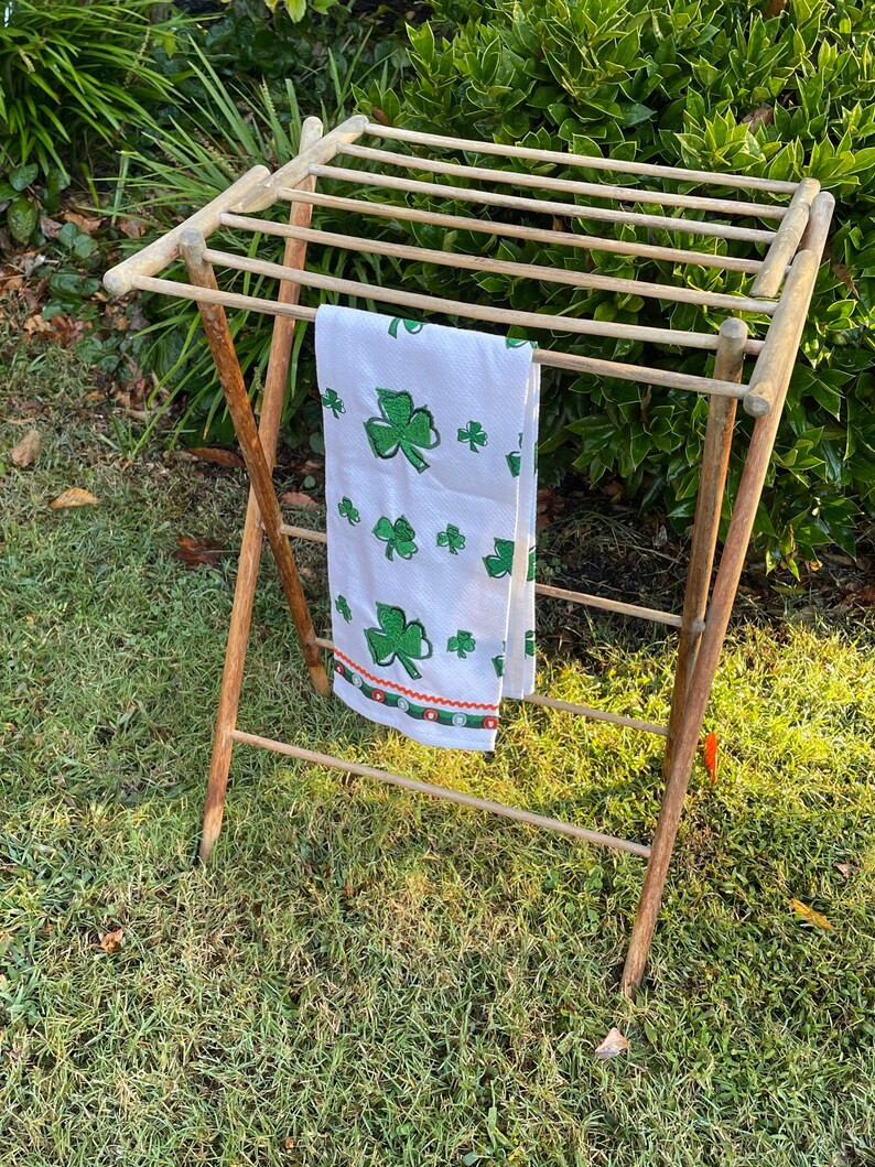 Vintage Drying Rack Collapsible Laundry Rack Wooden Display - Etsy Canada | Etsy (CAD)