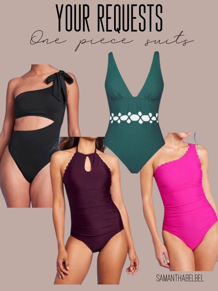 One piece swimsuits target finds one shoulder swimsuit resort wear vacation look

#LTKtravel #LTKswim #LTKsalealert