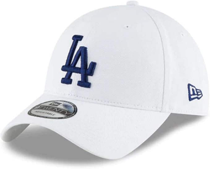New Era Los Angeles Dodgers 9Twenty White 920 Adjustable Cotton Hat Cap | Amazon (US)