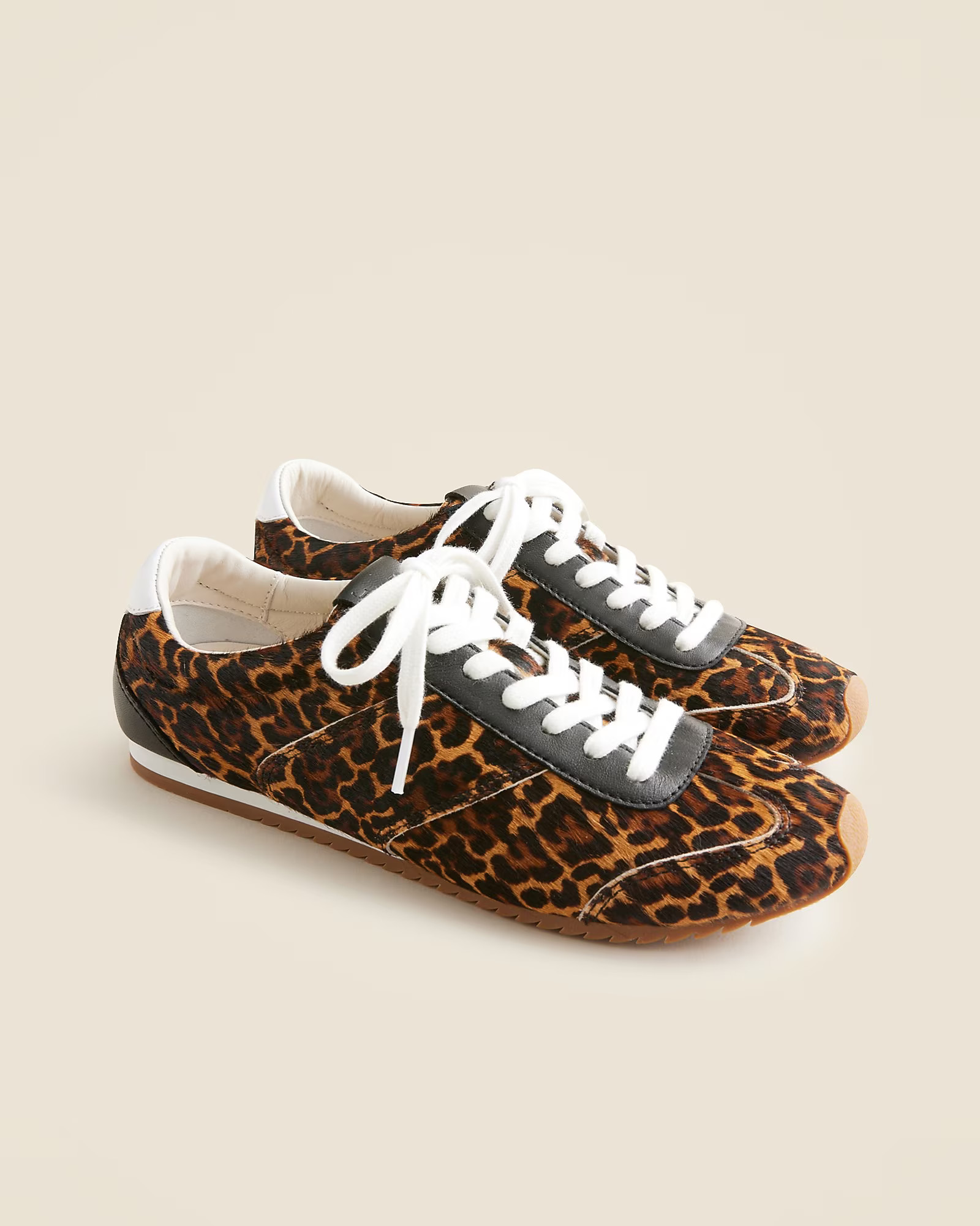 Rec sneakers in leopard-print calf hair | J. Crew US