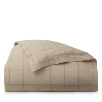 Tyler Windowpane Cotton Duvet Cover, King | Bloomingdale's (US)