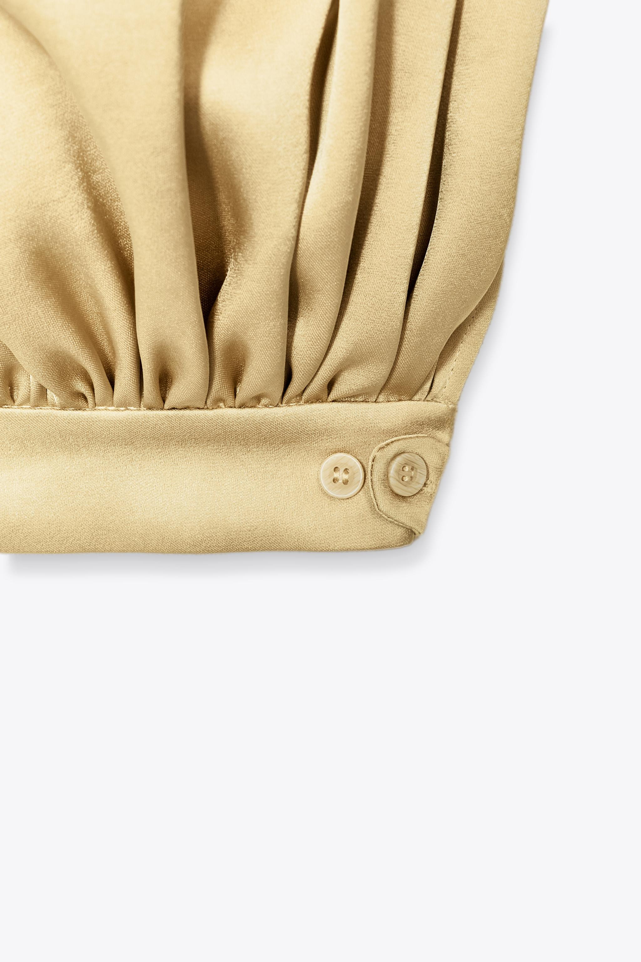 ZW COLLECTION SATIN BALLOON TROUSERS | Zara UK