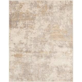 Home Decorators Collection Medina Beige 8 ft. x 10 ft. Abstract Area Rug-7200SY80HD.150 - The Hom... | The Home Depot