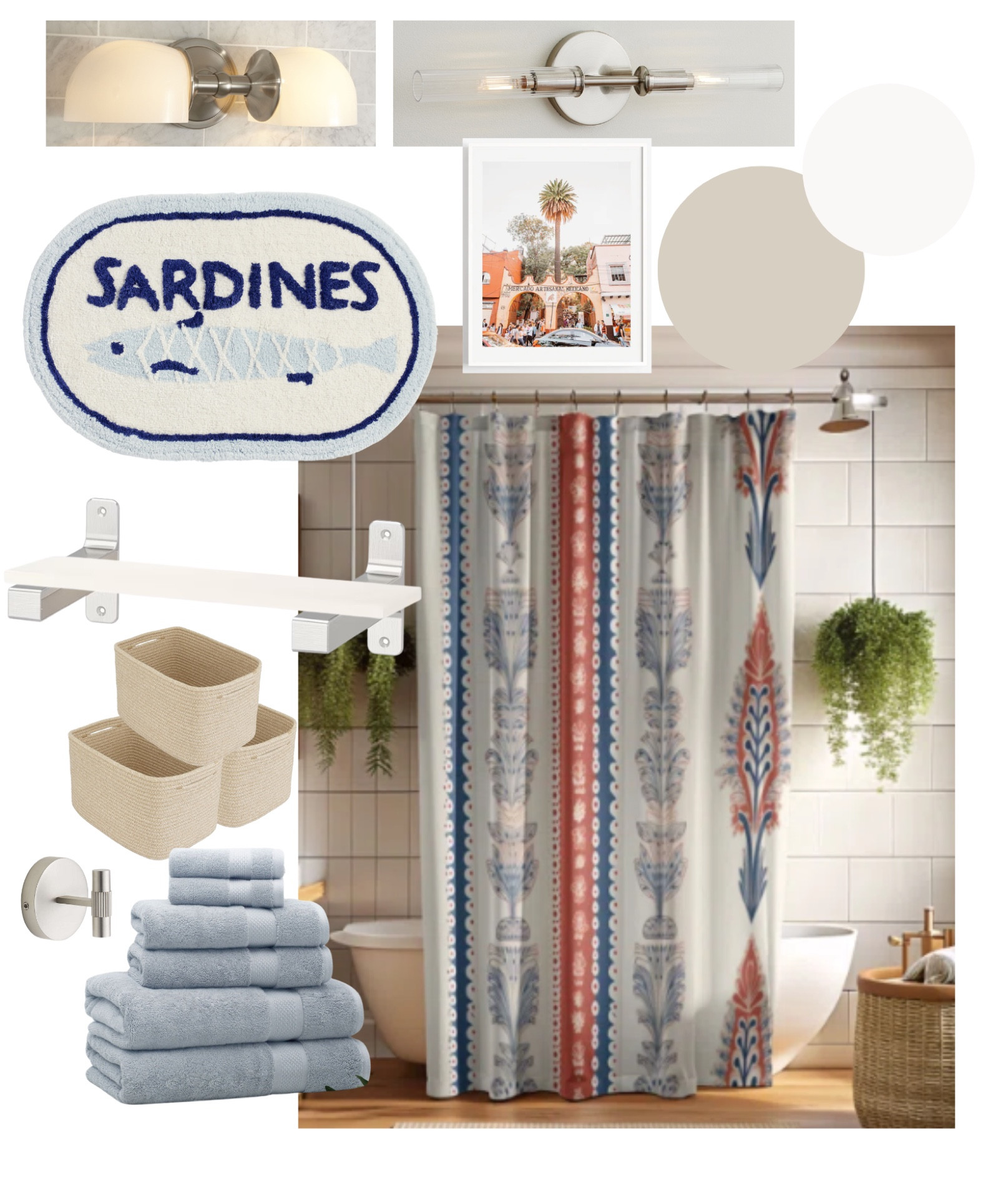 A no-demo renovation bathroom design plan

#LTKHome