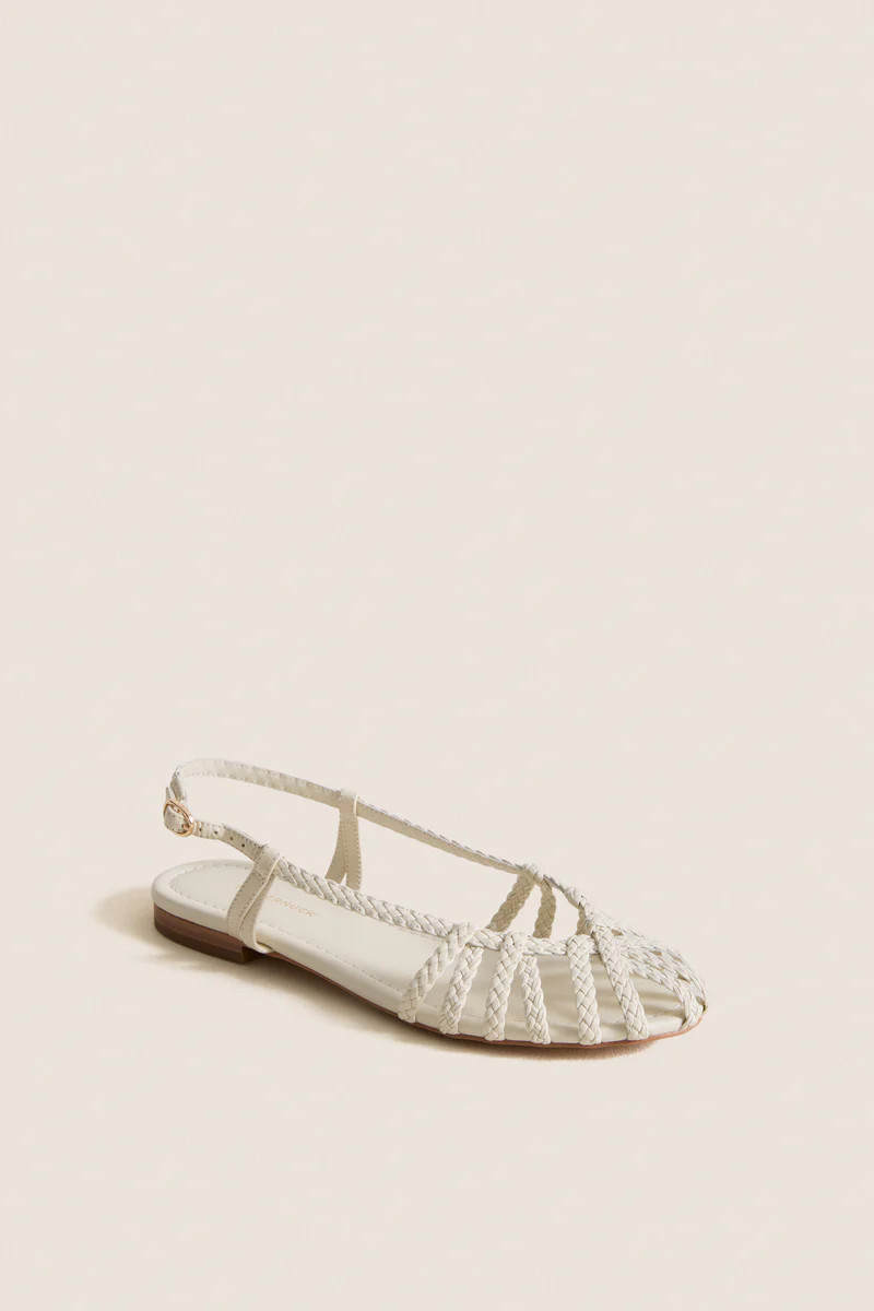White Leather Anabel Sandals | Tuckernuck (US)