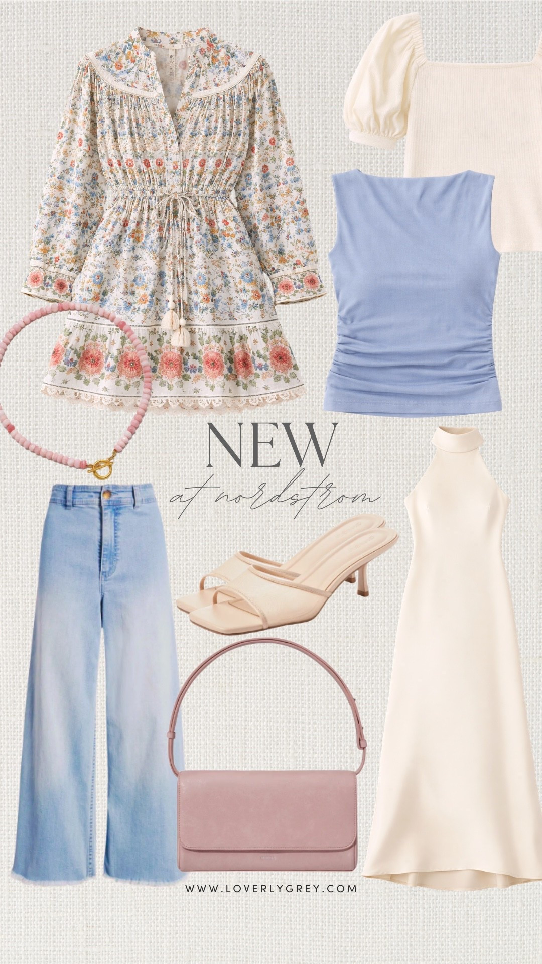 New at Nordstrom! Nordstrom recently dropped so many cute new pieces that are perfect for spring! I really love the floral dress, pink beaded necklace, and simple heels for warmer weather days!

#LTKSeasonal #LTKdayinmylife #LTKgrwm