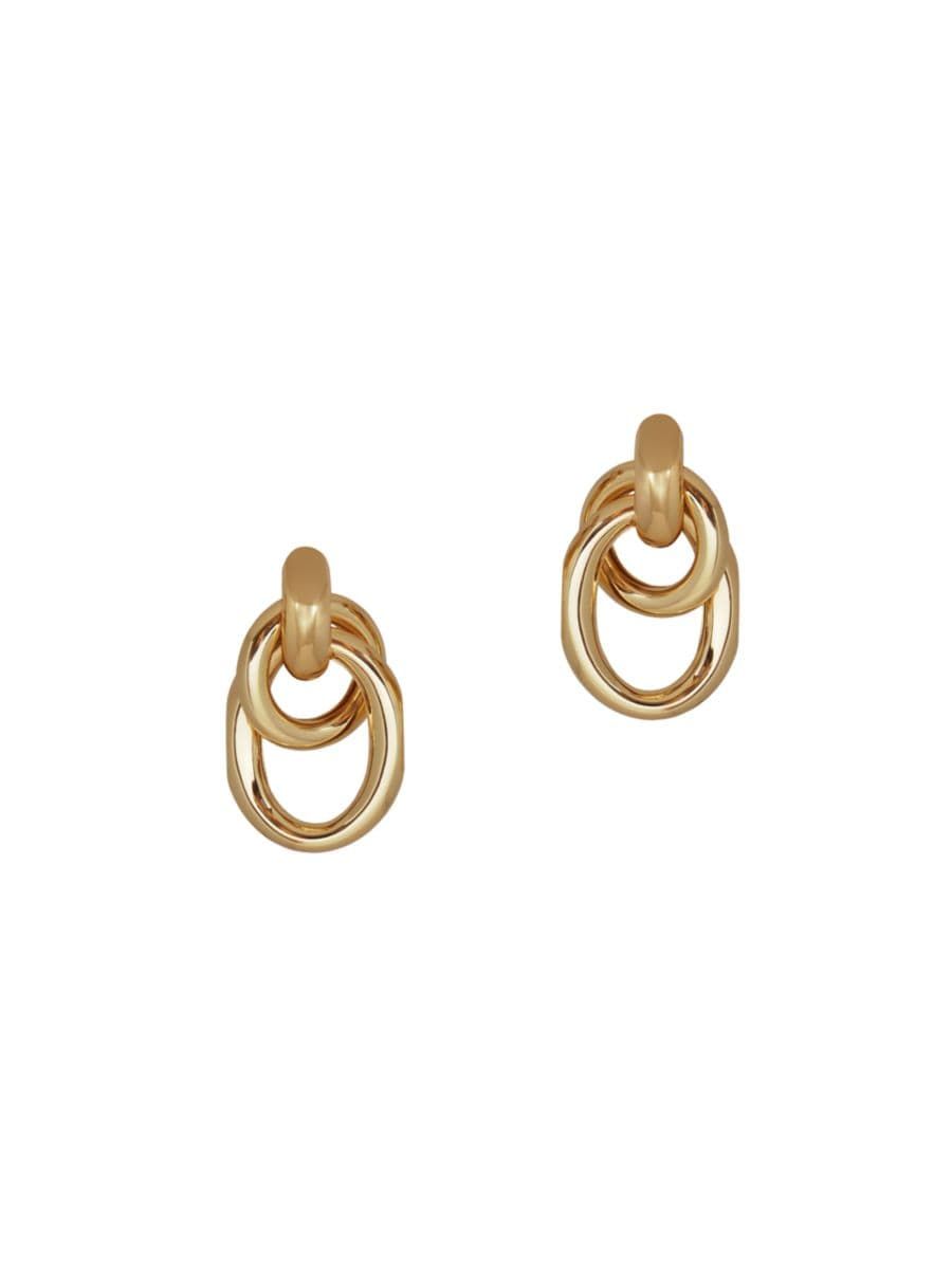 Ami 14K Gold-Plated Doorknocker Earrings | Saks Fifth Avenue