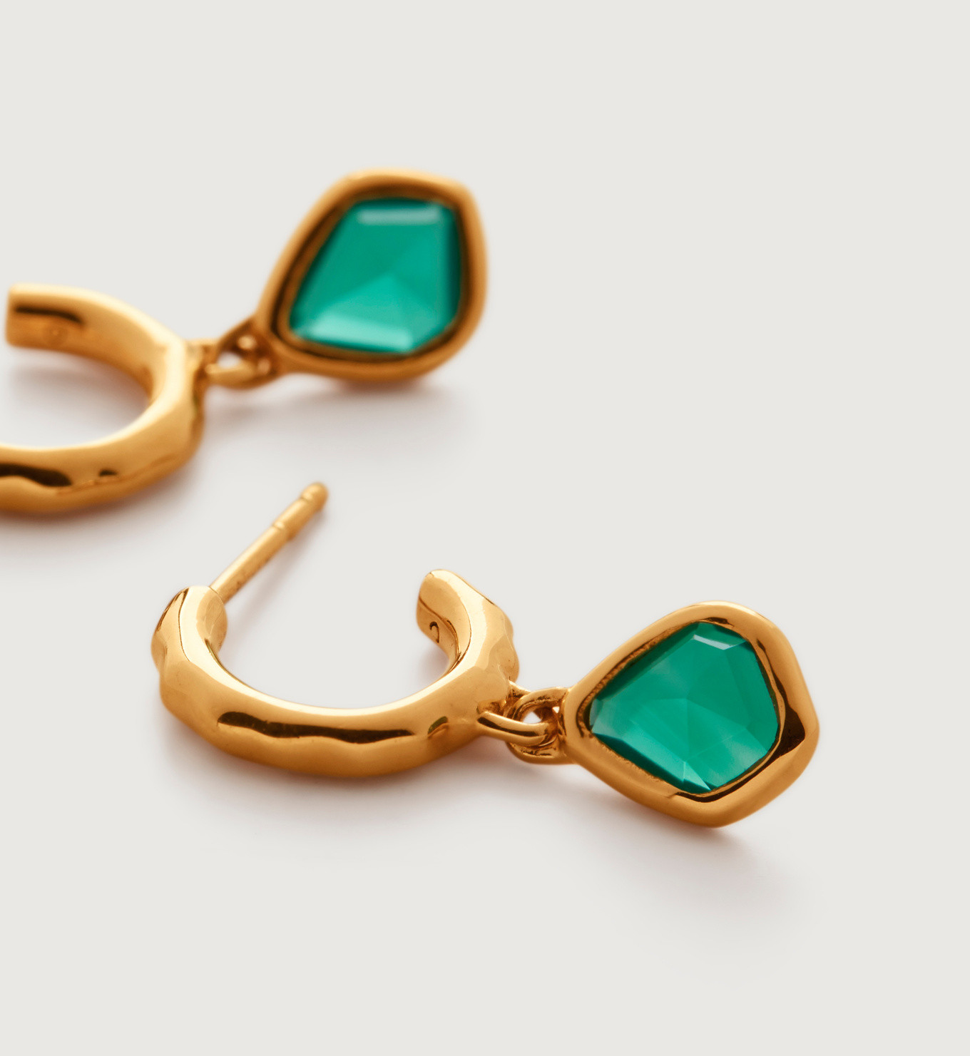 Siren Mini Nugget Huggie Earrings | Monica Vinader (US)