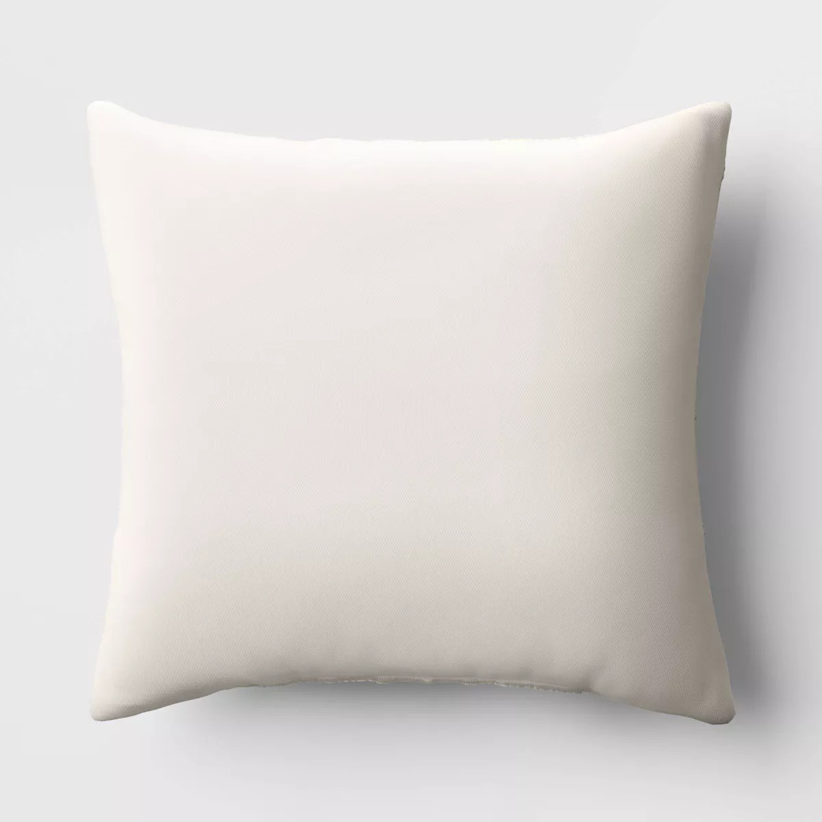 Textural Solid Square Throw Pillow Off-White - Threshold™: Decorative Accent for Modern Home De... | Target