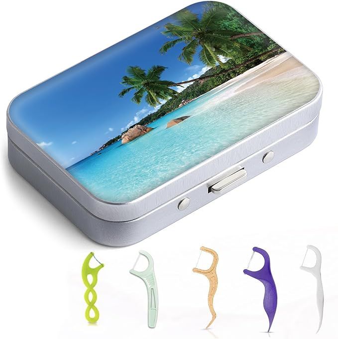 Dental Floss Portable Case, Easy to Store Floss Picks of Various Sizes, Portable Dental Floss Dis... | Amazon (US)