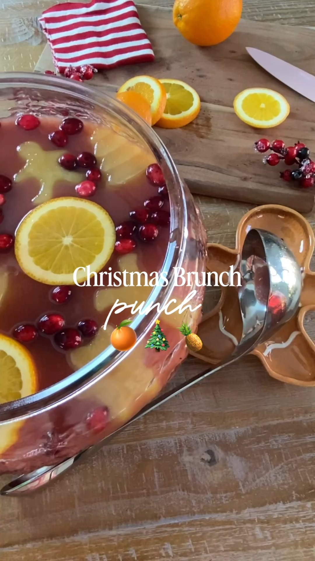 Recipe⬇️🎄🍊

Save this recipe for Christmas morning! We’ve served this breakfast punch for several years. So good!

Christmas Brunch Punch
8 cups OJ
8 cups cranberry juice
4 cups pineapple juice
4 cups ginger ale
Stir and serve with frozen pineapple juice ice cubes, orange slices, and fresh cranberries.

Christmas drink dispenserrs

#LTKHome #LTKHoliday #LTKSeasonal