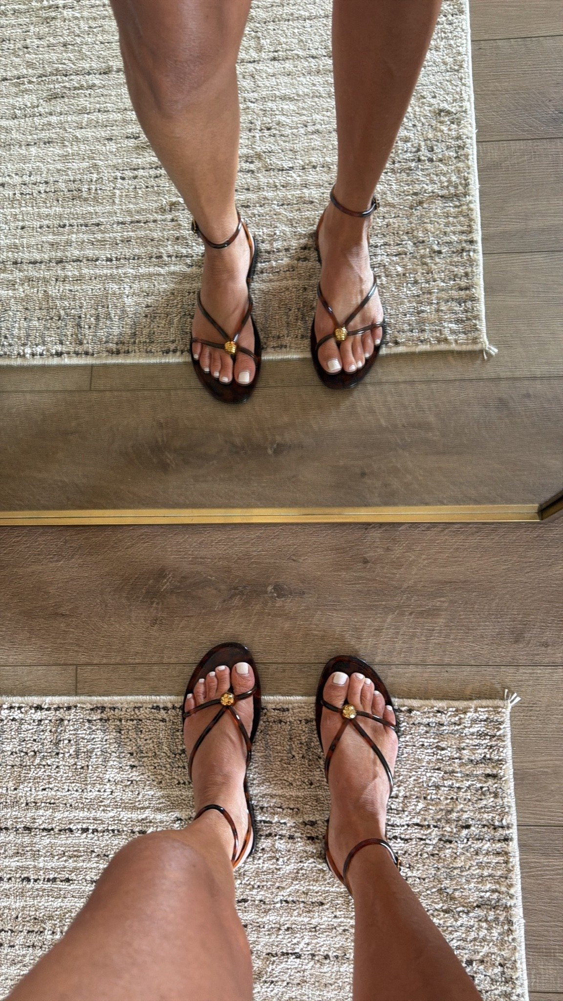 The cutest jelly summer sandal in tortoise color! TTS and comfortable

#LTKootd #LTKOver40 #LTKSaleAlert