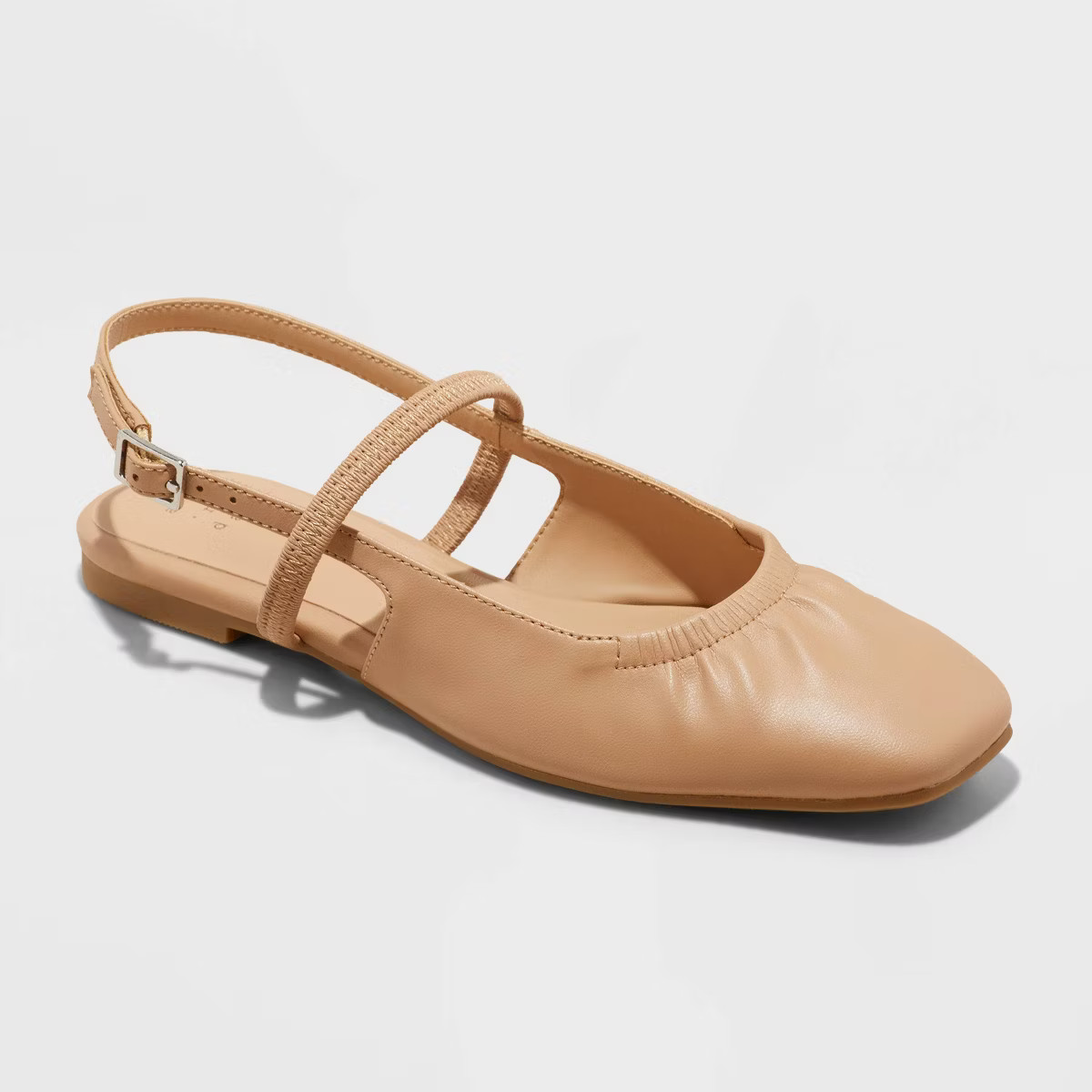 Women's Vada Slingback Scrunch Toe Flats - A New Day™ | Target