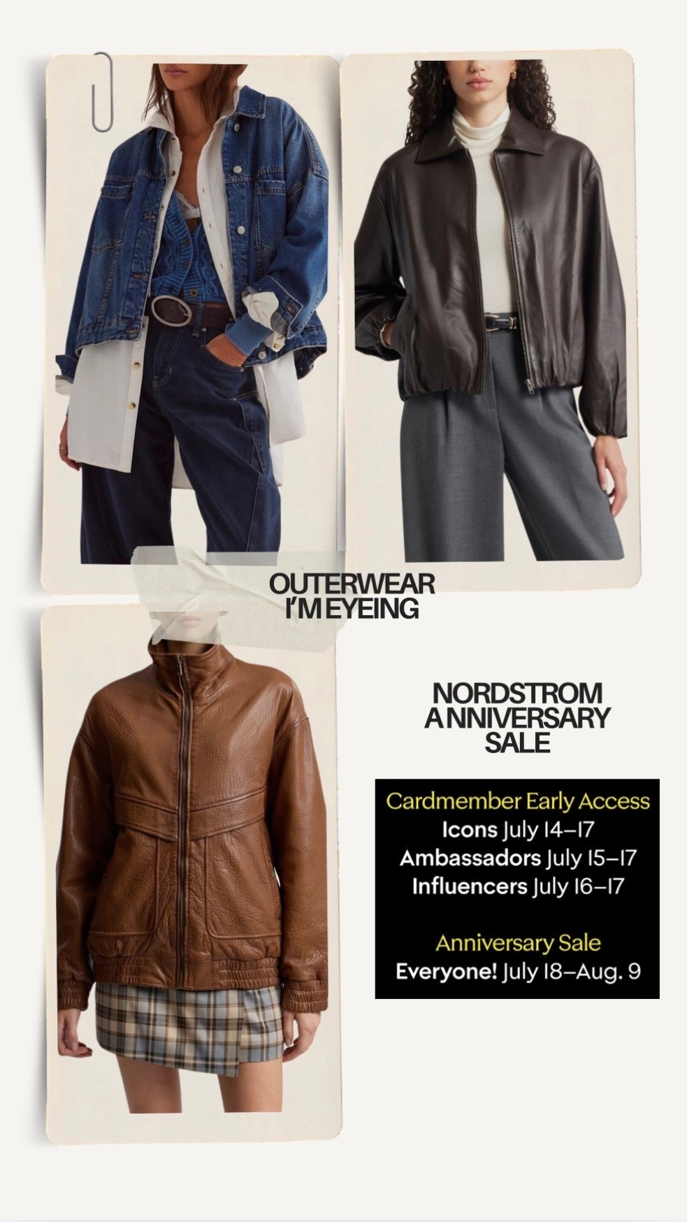 @nordstrom #ad

Nordstrom sale is here! So many good outerwear pieces!