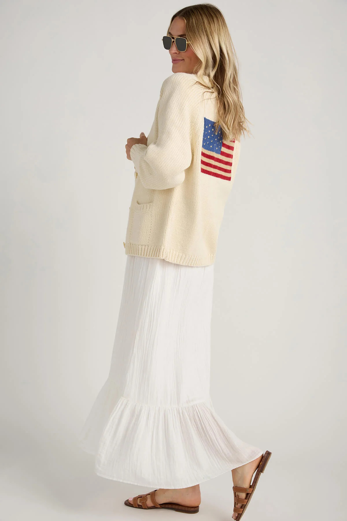 Pink Pineapple Flag Cardigan | Social Threads