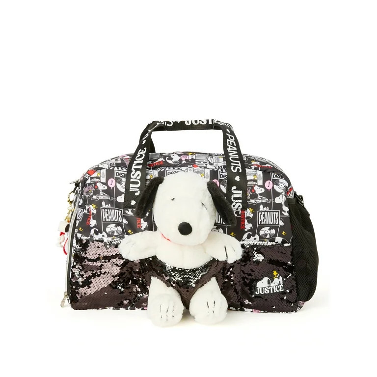 Justice Snoopy Duffle Bag & Removable Plush Snoopy Doll | Walmart (US)