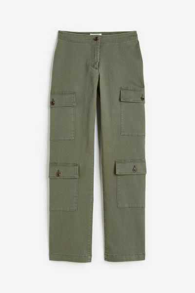 Cotton Twill Cargo Pants | H&M (US + CA)