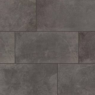 Daltile Cascade Ridge 24 in. x 12 in. Slate Ceramic Floor and Wall Tile (15.04 sq. ft. / case), Grey | The Home Depot