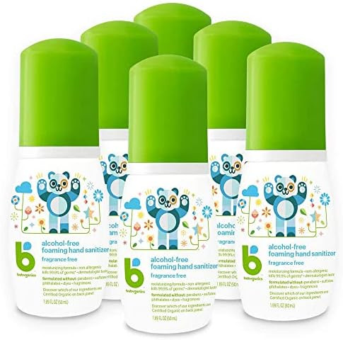 Babyganics Foaming Pump Hand Sanitizer, Alcohol Free, Travel Size, Fragrance Free, Kills 99.9% of... | Amazon (US)
