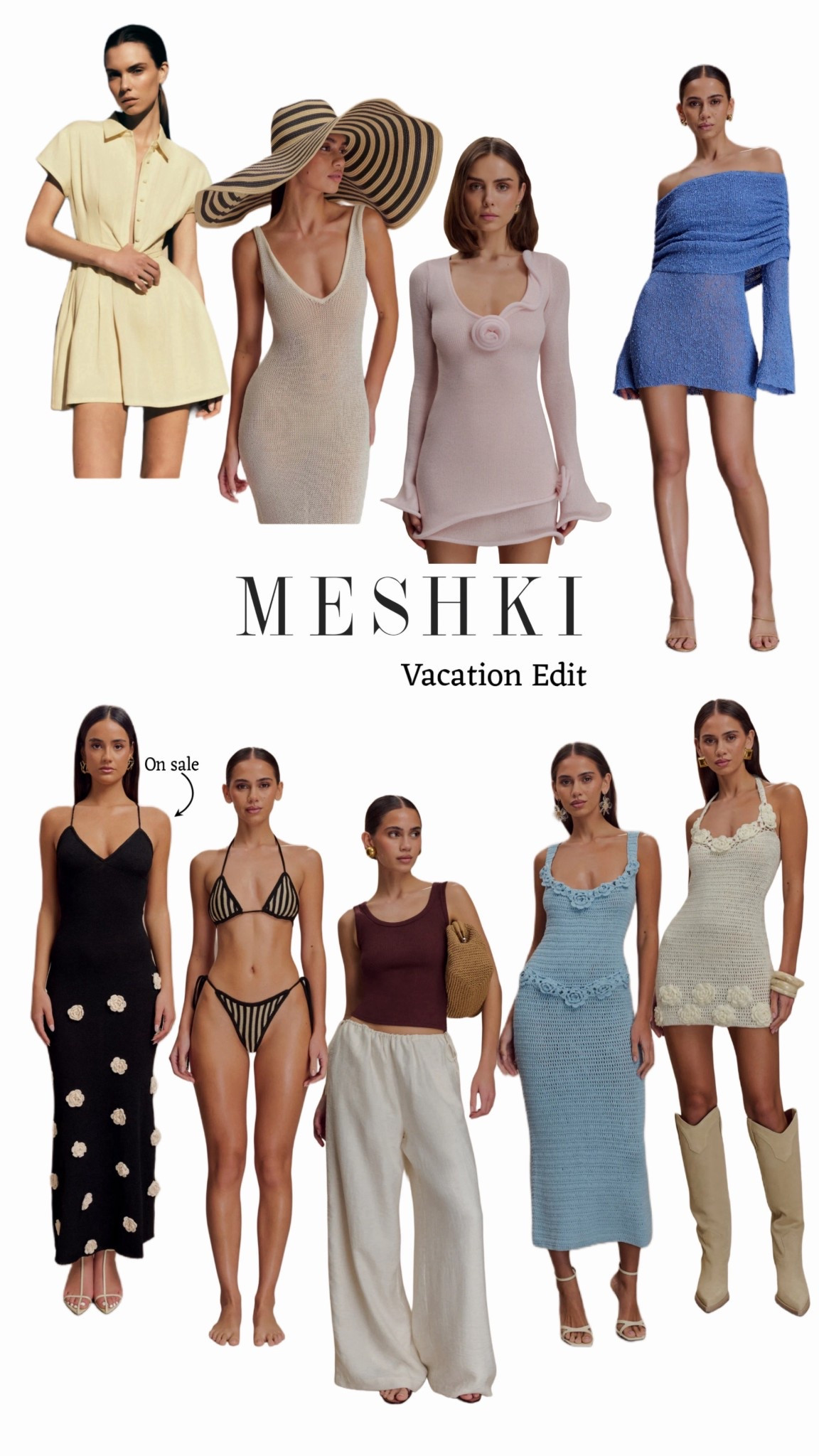 Meshki vacation summer holiday beach trip travel spring break Miami Beach pool bikini crochet dress pants floral

#LTKTravel #LTKootd #LTKSwim