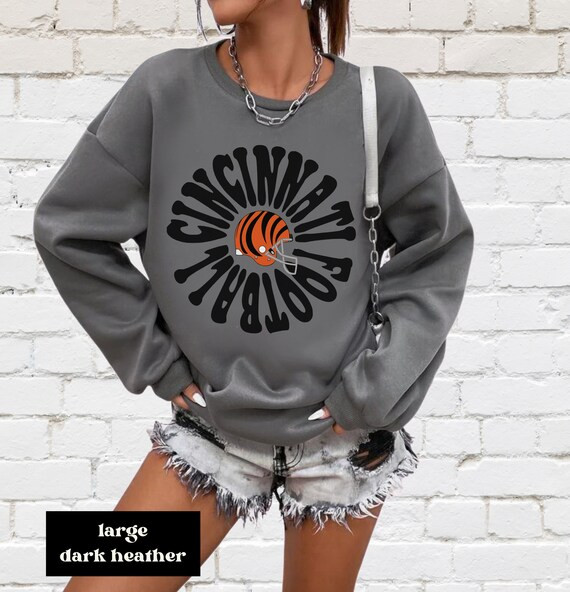 Hippy Cincinnati Bengals Crewneck  Retro Style Sweatshirt  - Etsy | Etsy (US)