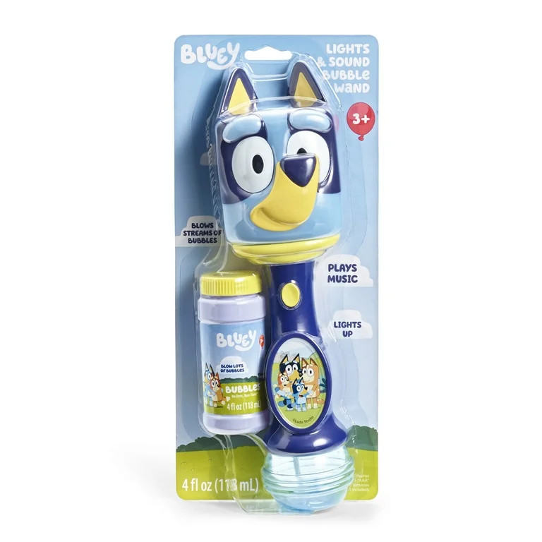 Little Kids Inc. Bluey Light & Sound Bubble Wand | Walmart (US)