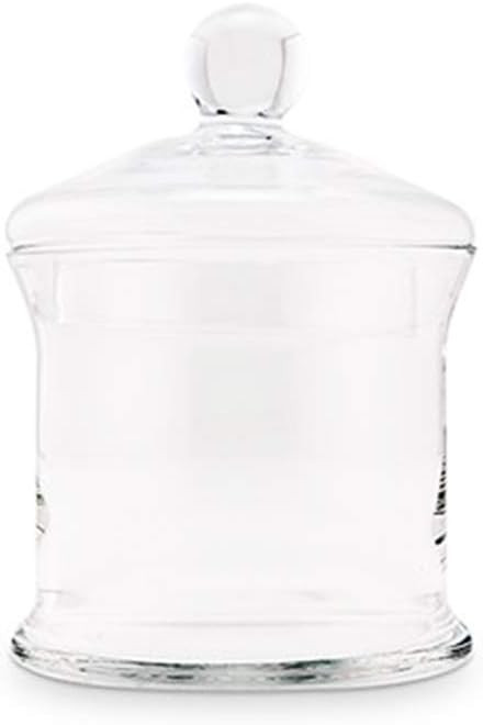 WEDDINGSTAR Small Glass Apothecary Candy Jar - Cylinder with Lid | Amazon (US)
