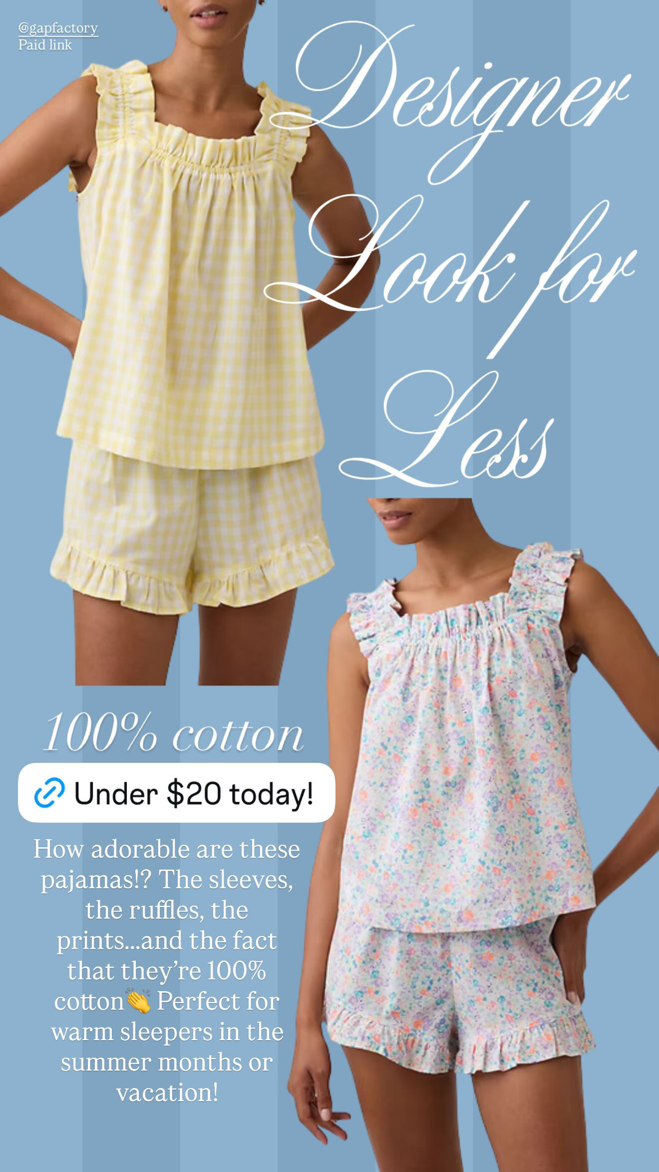 Summer pajamas at a very affordable price! I love the yellow gingham, florals, and ruffle details. 

summer pajamas, summer style, preppy style, pajamas, loungewear, activewear, ruffle shorts, ruffle sleeve 

 #LTKmomlife #LTKSeasonal #LTKSaleAlert