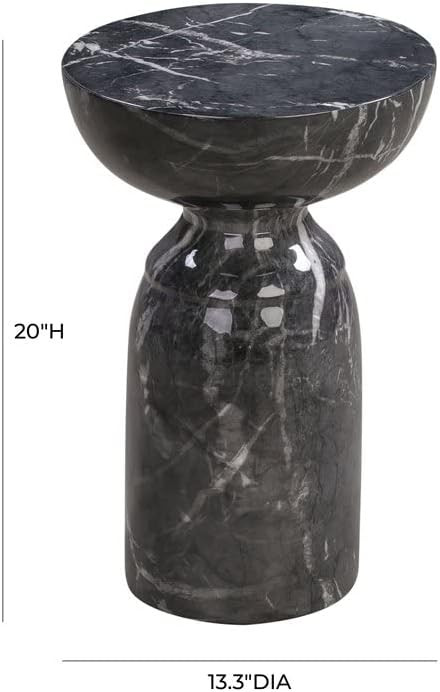 Rue Marble Side Table (Black) | Amazon (US)
