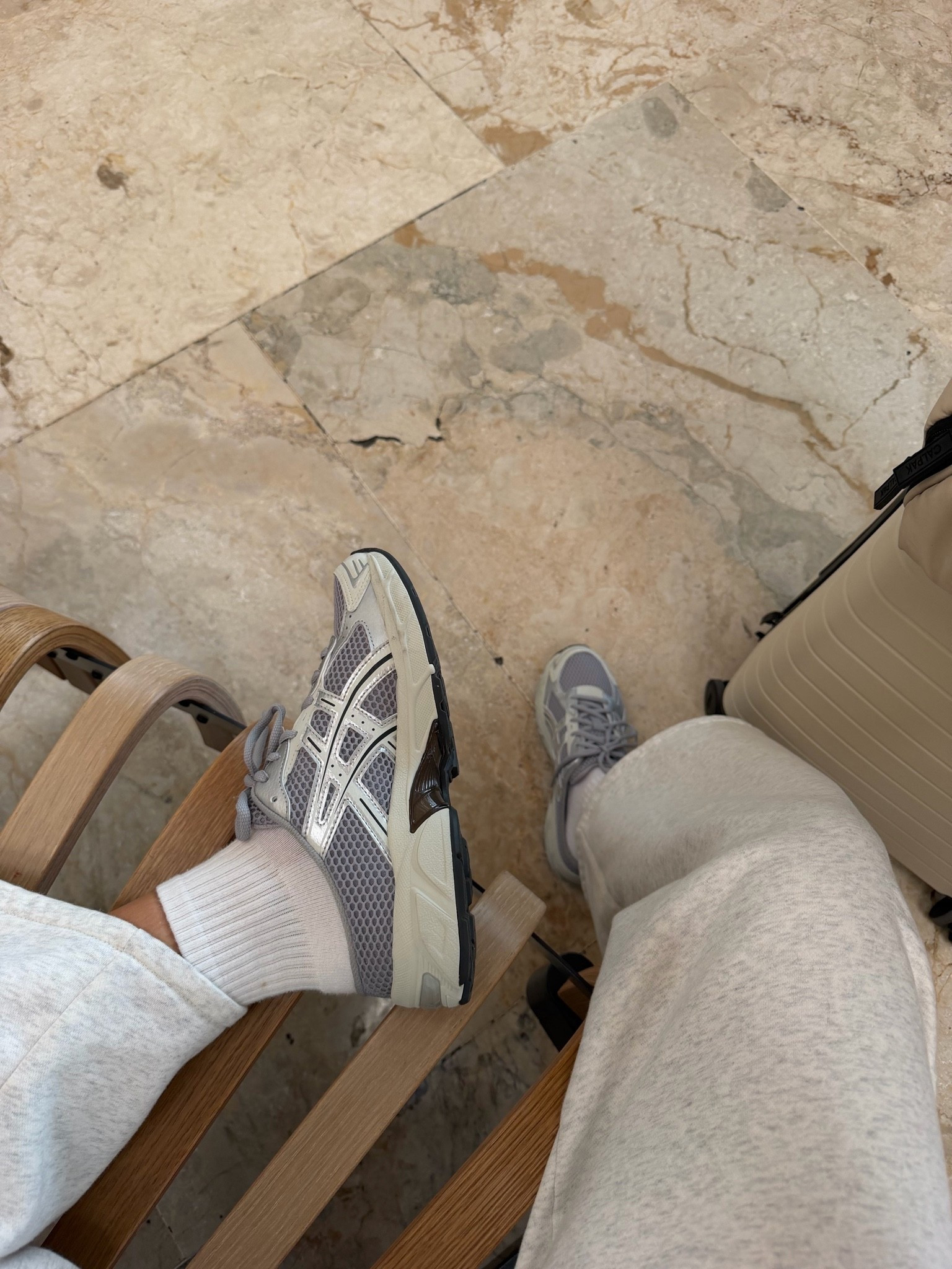 Travel day!! so obsessed with these sneaker mules !!👟✈️ 

Travel outfit inspo, cozy, sweat set, matching set, comfy, fall outfit inspo, athleisure, Pilates, workout, plane, airport, europe