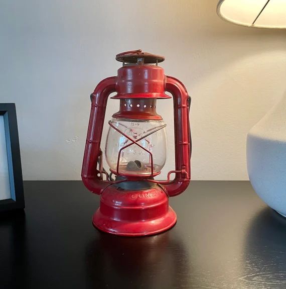 Vintage Dietz Lantern Kerosene Lantern Railroad Lantern Red - Etsy | Etsy (US)