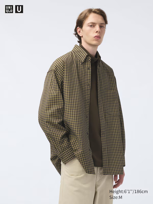 Twill Oversized Shirt | UNIQLO (UK)