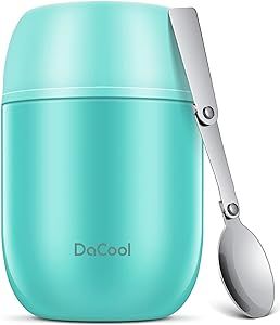 DaCool Food Thermos for Hot Food Insulated Food Jar 16 Ounce Vacuum Stainless Kids Lunch Thermos ... | Amazon (US)
