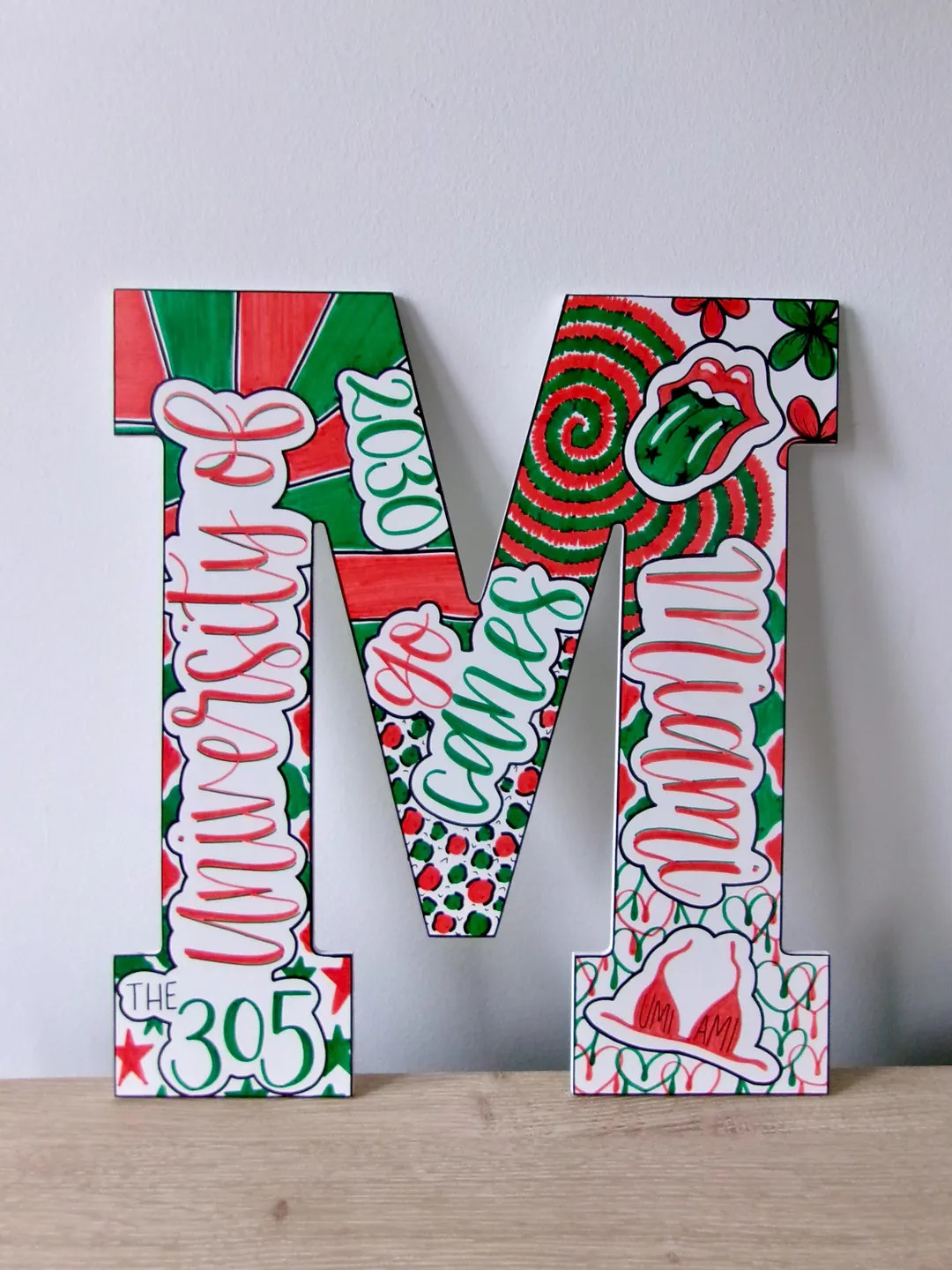 Custom College Wooden Letter (13 inch) | Custom Dorm Decor | Graduation Gift | Hand-painted & Cus... | Etsy (US)