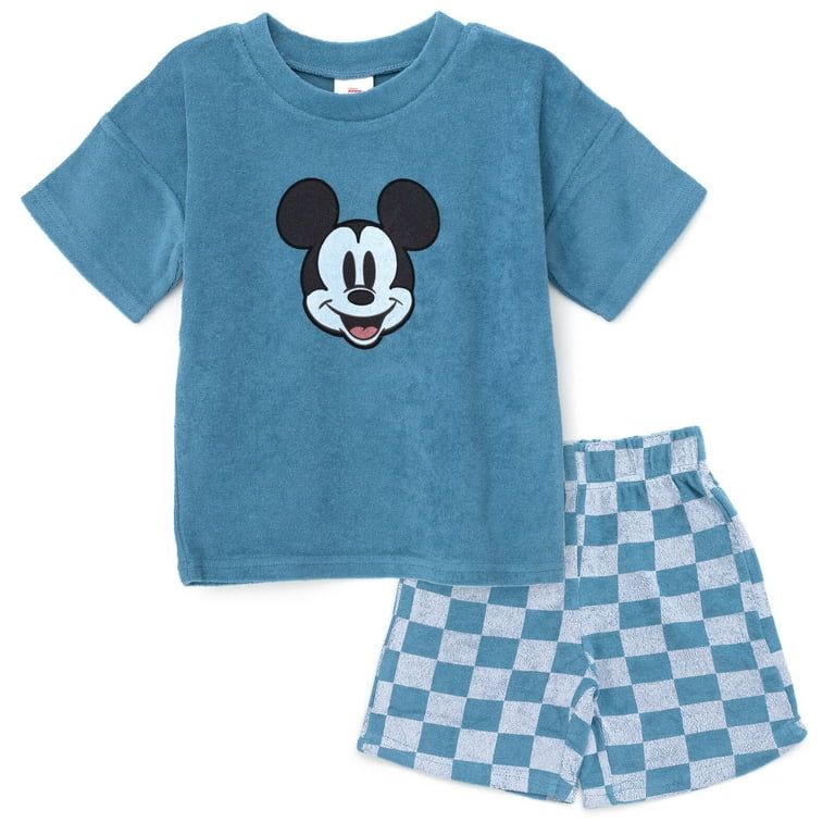 Disney Mickey Mouse Toddler Boys T-Shirt and Shorts Outfit Set Toddler to Big Kid | Walmart (US)