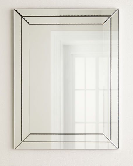 Etched Rectangular Mirror | Neiman Marcus
