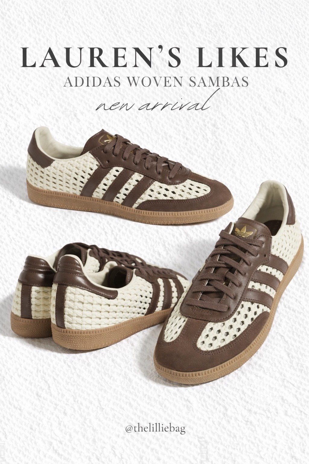 Adidas woven Sambas 🤍✨

The new version of the Sambas everyone’s about to be wearing — super on trend and already a high sellout risk 👀🙌🏼

I found them fully in stock here (run don’t walk!!) — such a good update to a classic and they go with everything.

adidas sambas, woven sambas, sneaker trends, spring outfits 2026, casual outfits, everyday style, trendy shoes.

#LTKSeasonal