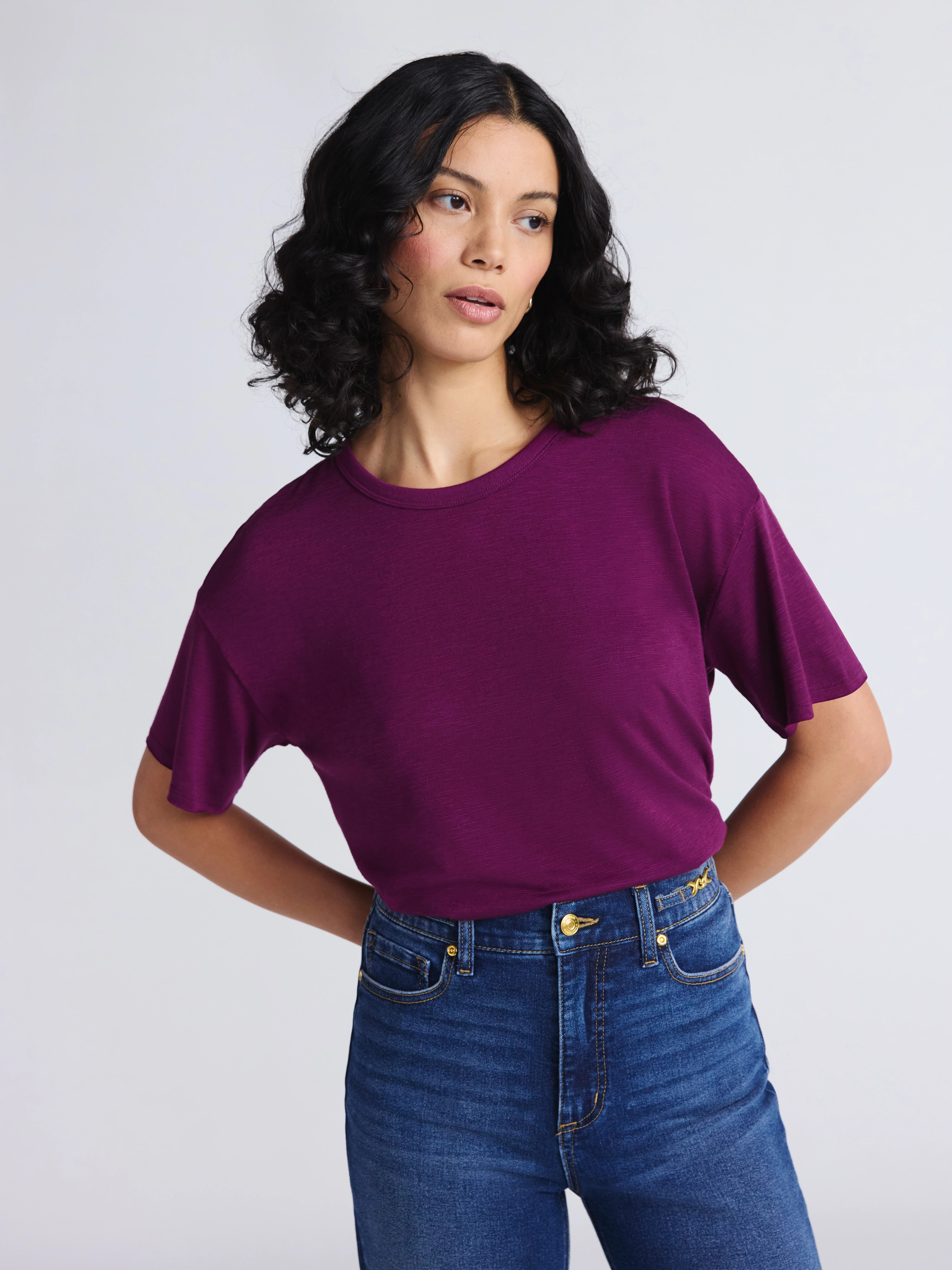 Sofia by Sofia Vergara Women's and Women's Plus Size Sofia Tee with Short Sleeves, Sizes XS-4X - ... | Walmart (US)