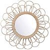 Tenrry Hanging Mirror Rattan Sunflower Circular Wall Mirror Decor Boho Wicker Dressing Makeup Mir... | Amazon (US)