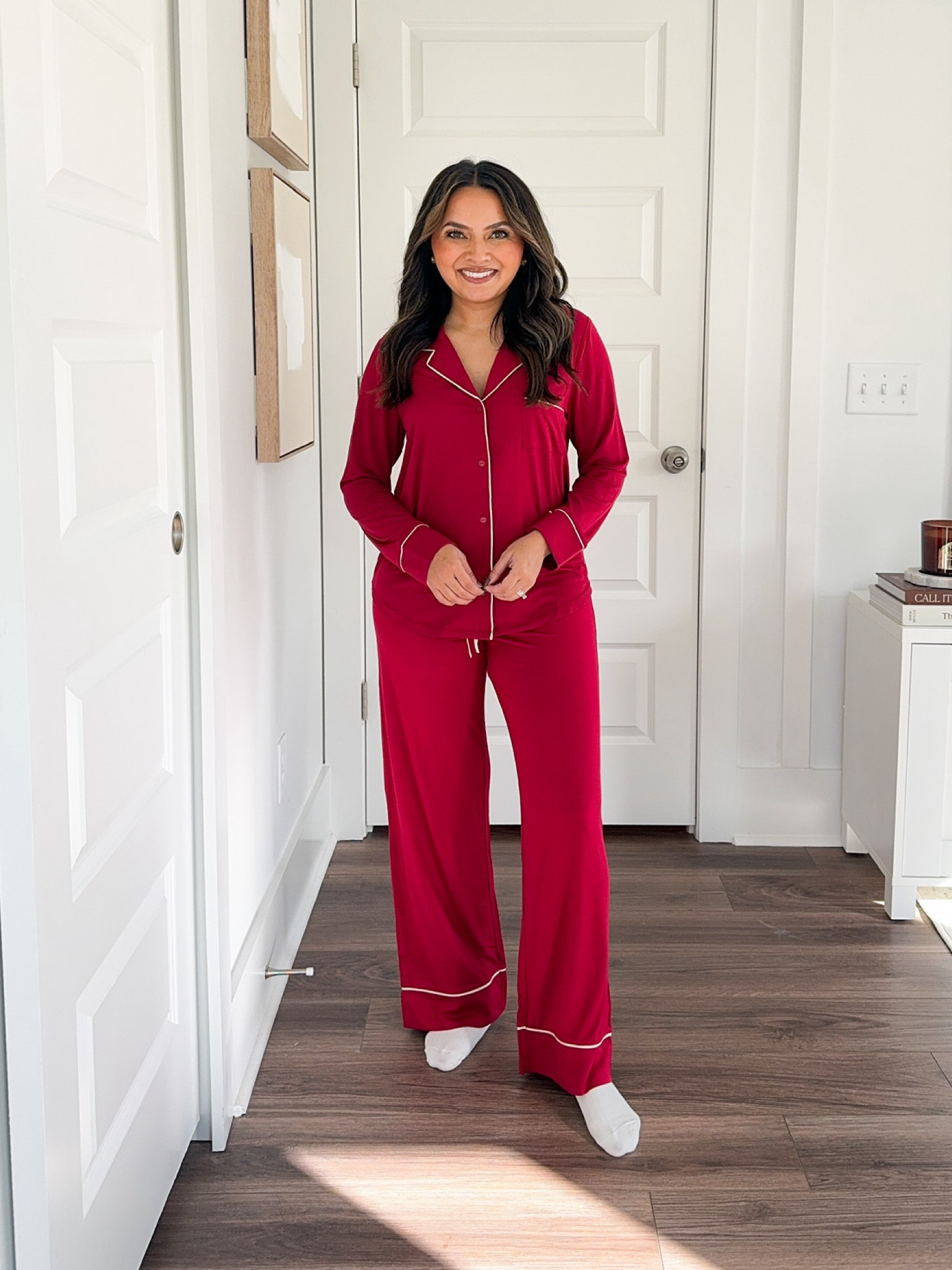 50% off through 10/30 

Red pajamas top size XS petite TTS 
Red pajama pants size XS petite TTS 
White ruffle socks 

Christmas pajamas 
Gap pajamas 
Family pajamas 
Holiday pajamas 
Holiday outfits 

Honey Sweet Petite 
Honeysweetpetite

#LTKHoliday #LTKStyleTip #LTKSaleAlert