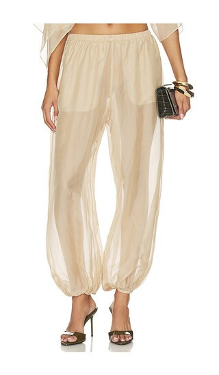 EAVES Kai Balloon Pant in Ivory. - size XL | Revolve Clothing (Global)