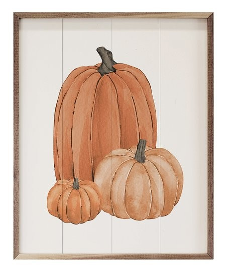 Orange Pumpkin Trio Framed Wall Art | Zulily