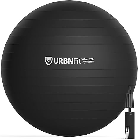URBNFit Exercise Ball (Multiple Sizes) for Fitness, Stability, Balance and Yoga Ball. Workout Gui... | Amazon (US)