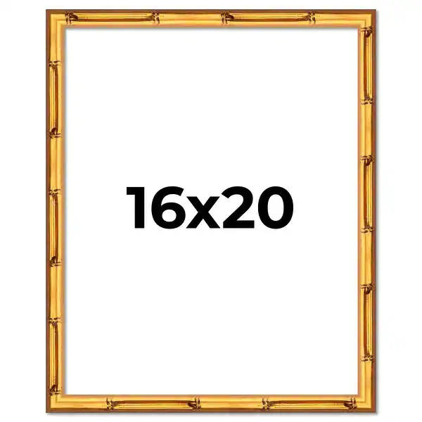 16x20 Solid Gold Bamboo Style Wood Frame - Bed Bath & Beyond - 35056651 | Bed Bath & Beyond