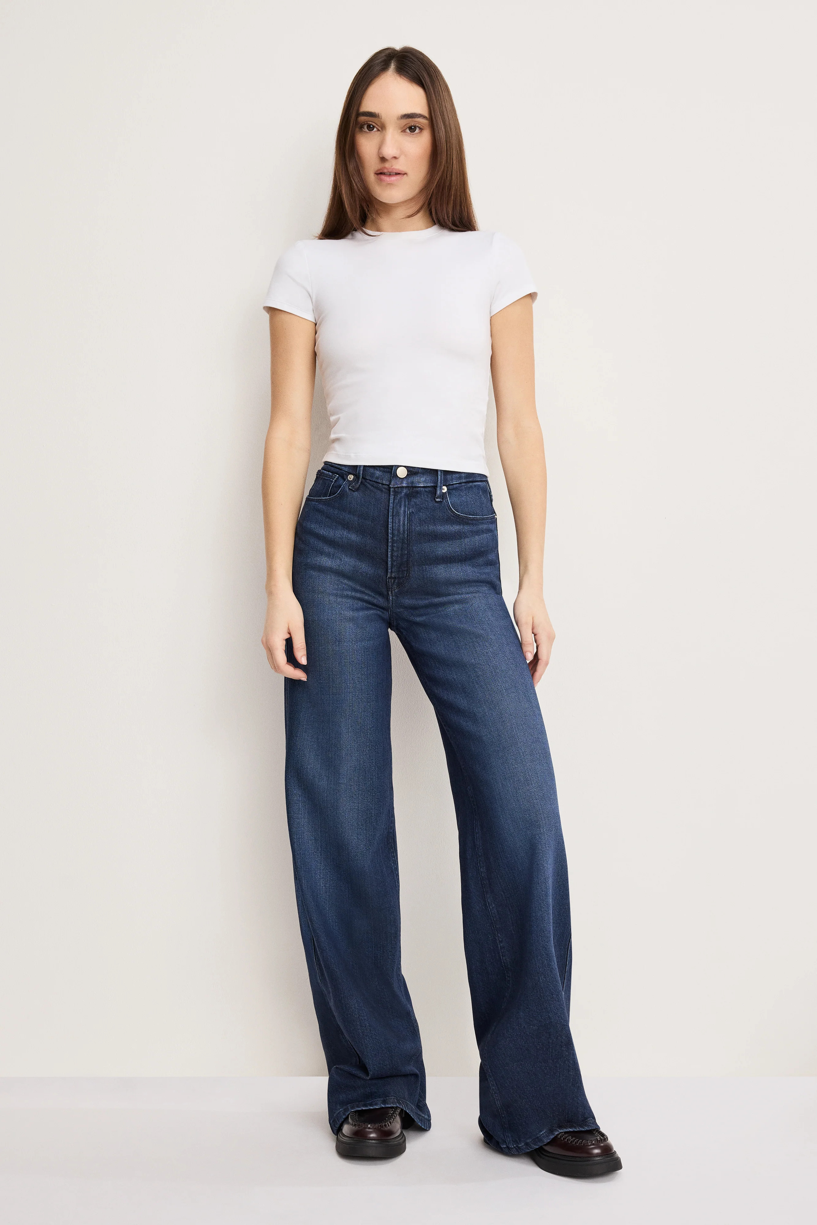 SOFT-TECH GOOD SKATE WIDE JEANS | INDIGO516 - GOOD AMERICAN | Good American