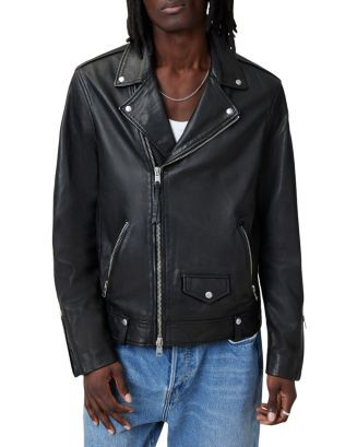 ALLSAINTS Milo Leather Biker Jacket | Bloomingdale's Men | Bloomingdale's (US)