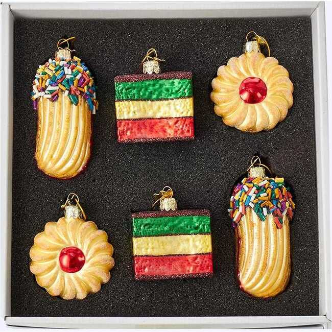 Kurt Adler | Noble Gems Cookie Glass Ornament Set, 6-Piece Box Set | Maisonette | Maisonette