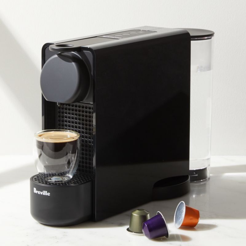 Nespresso by Breville Black Essenza Plus + Reviews | Crate and Barrel | Crate & Barrel